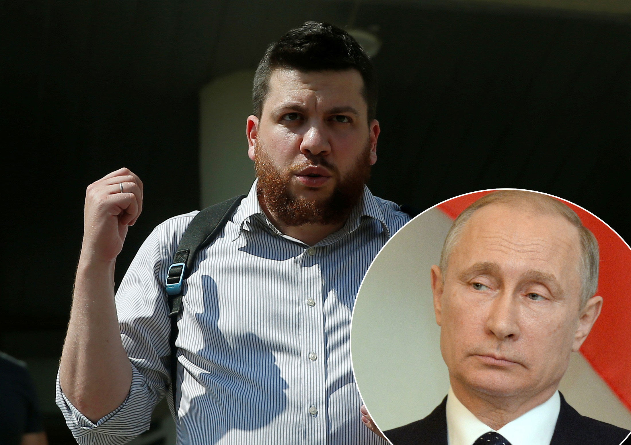 Leonid Volkov i Vladimir Putin