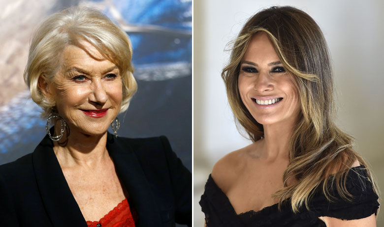Helen Mirren, Melania Trump
