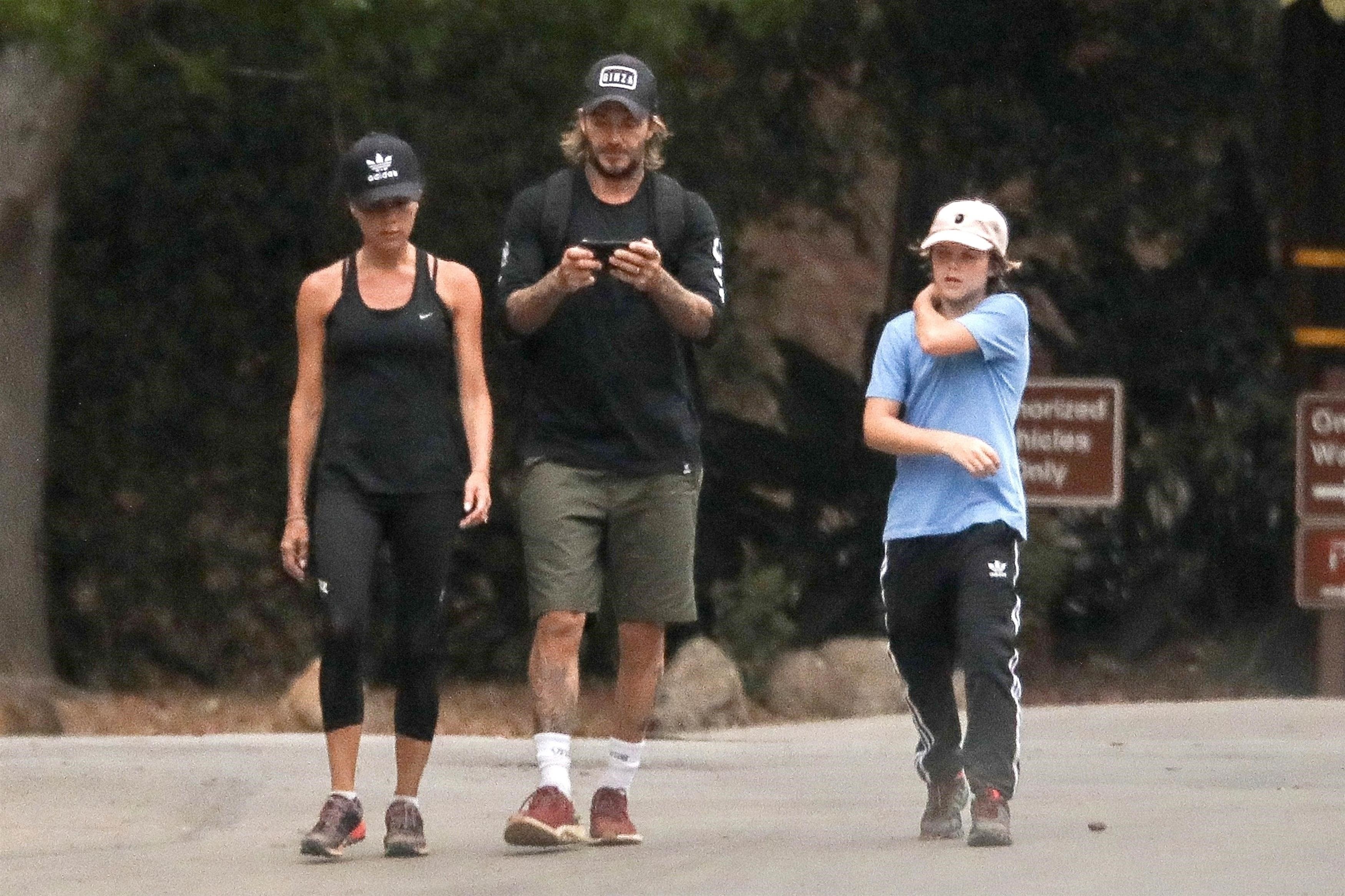 Obitelj Beckham u šetnji, 23.kolovoz 2017