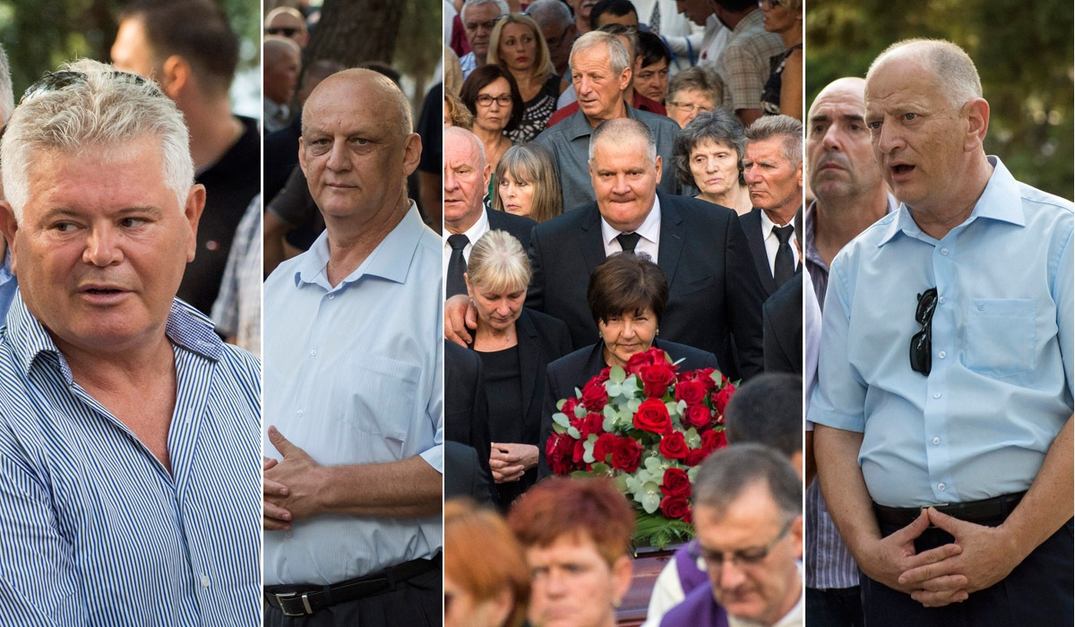 S lijeva na desno: Andro Vlahušić, Ljubo Ćesić Rojs, Stipe Gabrić Jambo, Nikica Gabrić