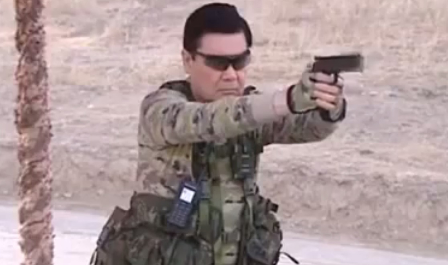 Gurbangulij Berdimuhamedov u 'akciji'