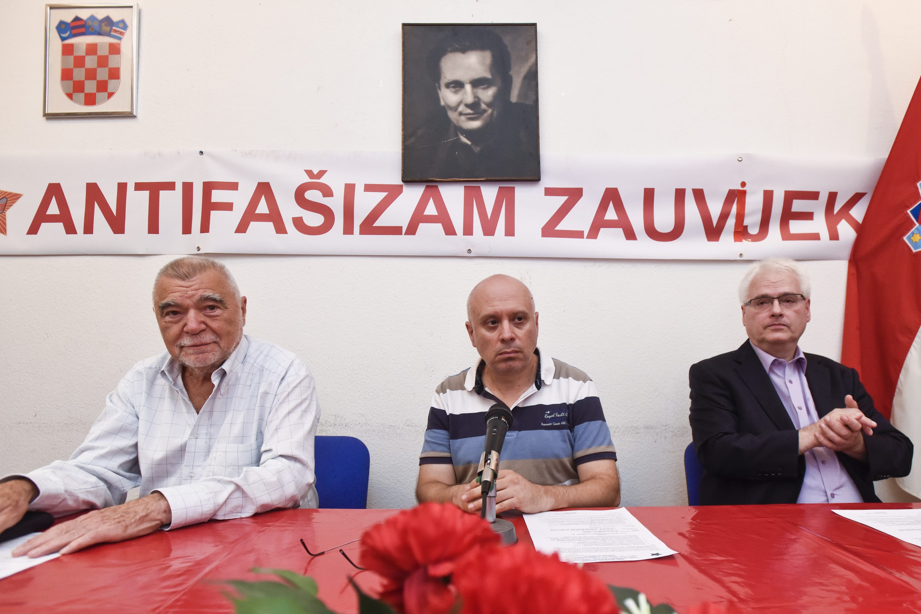 Stipe Mesić, Marin Knezović i Ivo Josipović