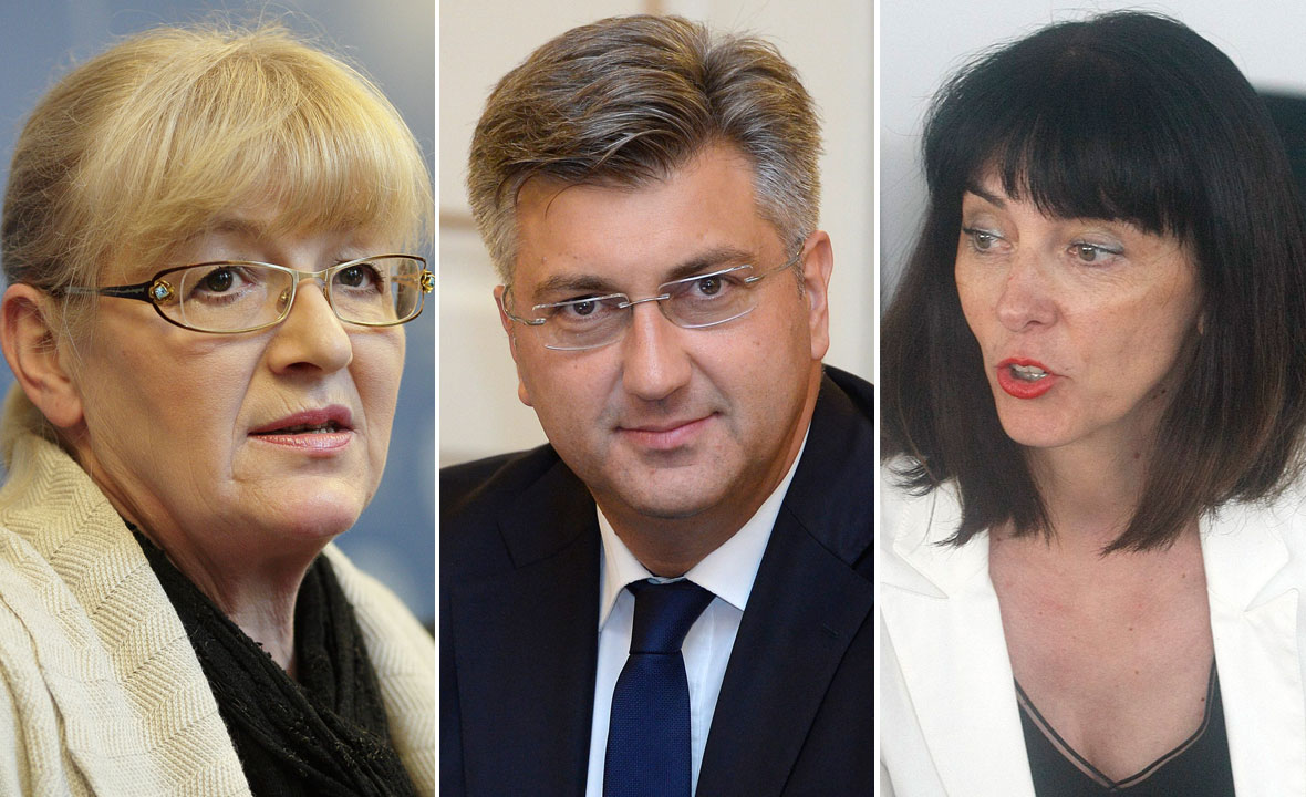 Dijana Vican, Andrej Plenković i Blaženka Divjak