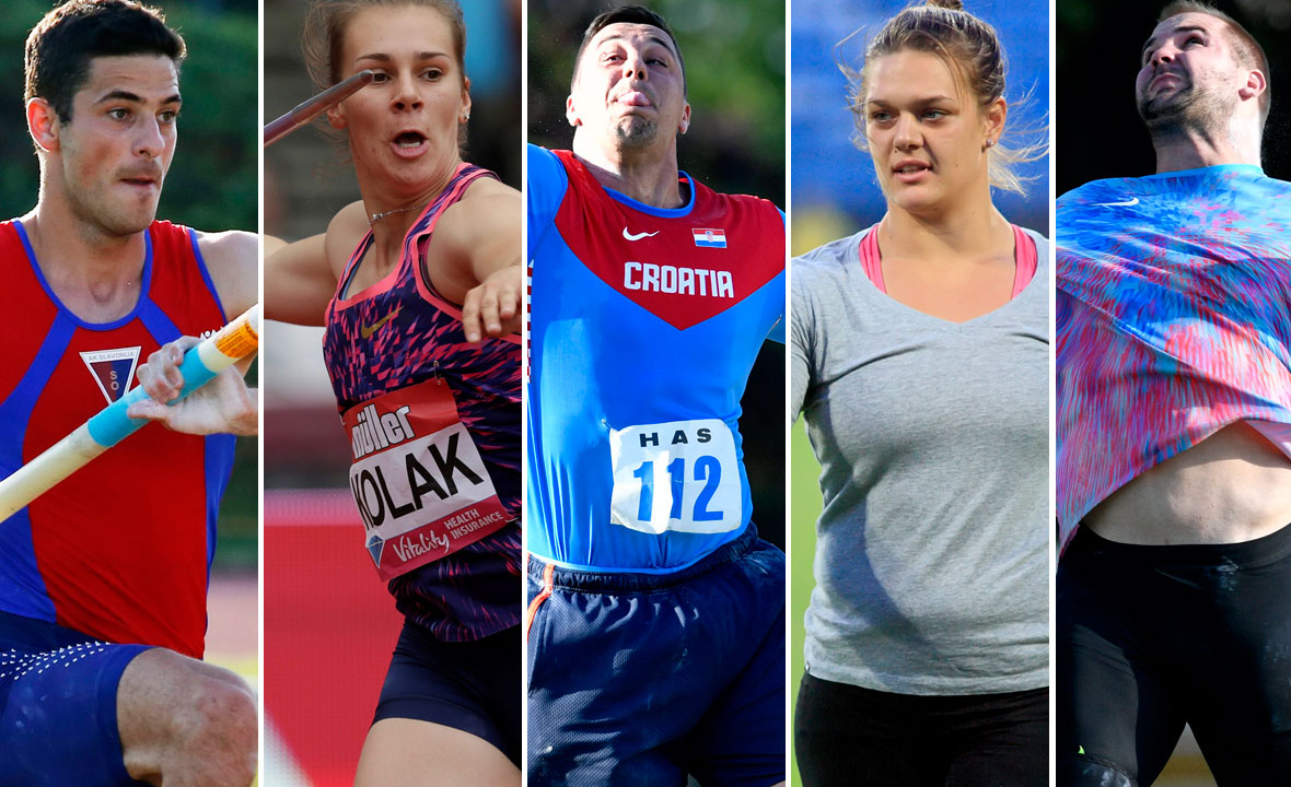 Ivan Horvat, Sara Kolak, Filip Mihaljević, Sandra Perković i Stipe Žunić