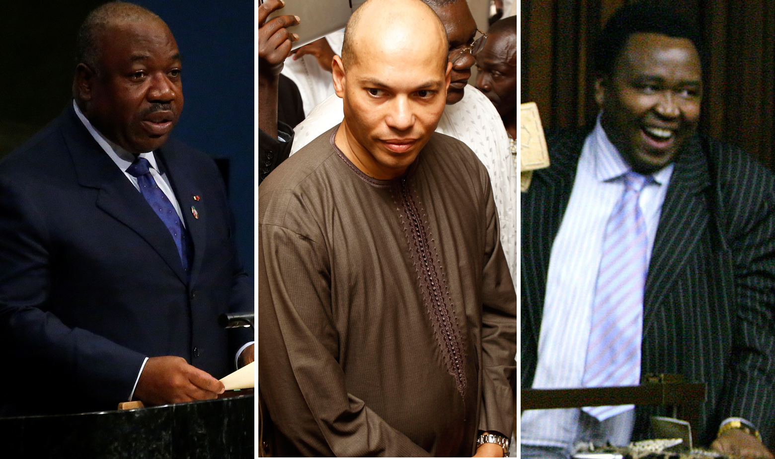 Ali Bongo, Karim Wade i Duduzane Zuma,