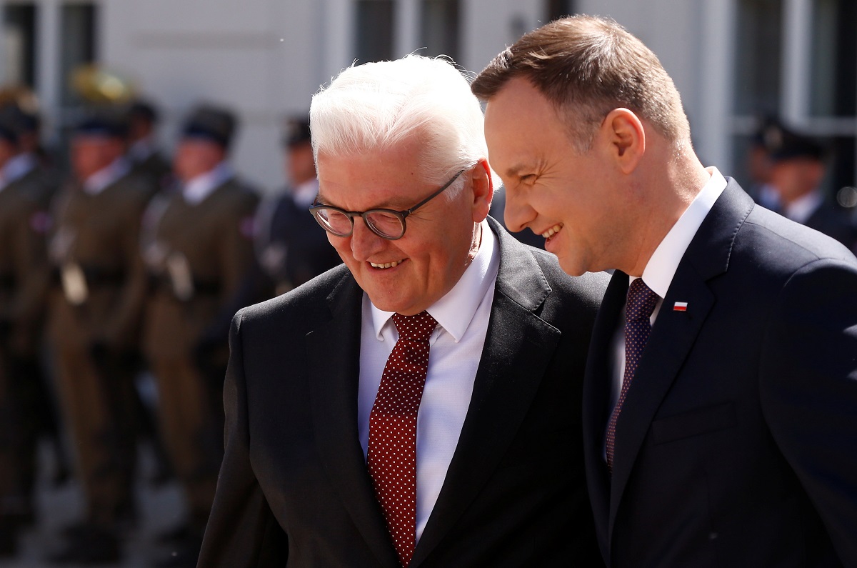 Frank-Walter Steinmeier i Andrzej Duda