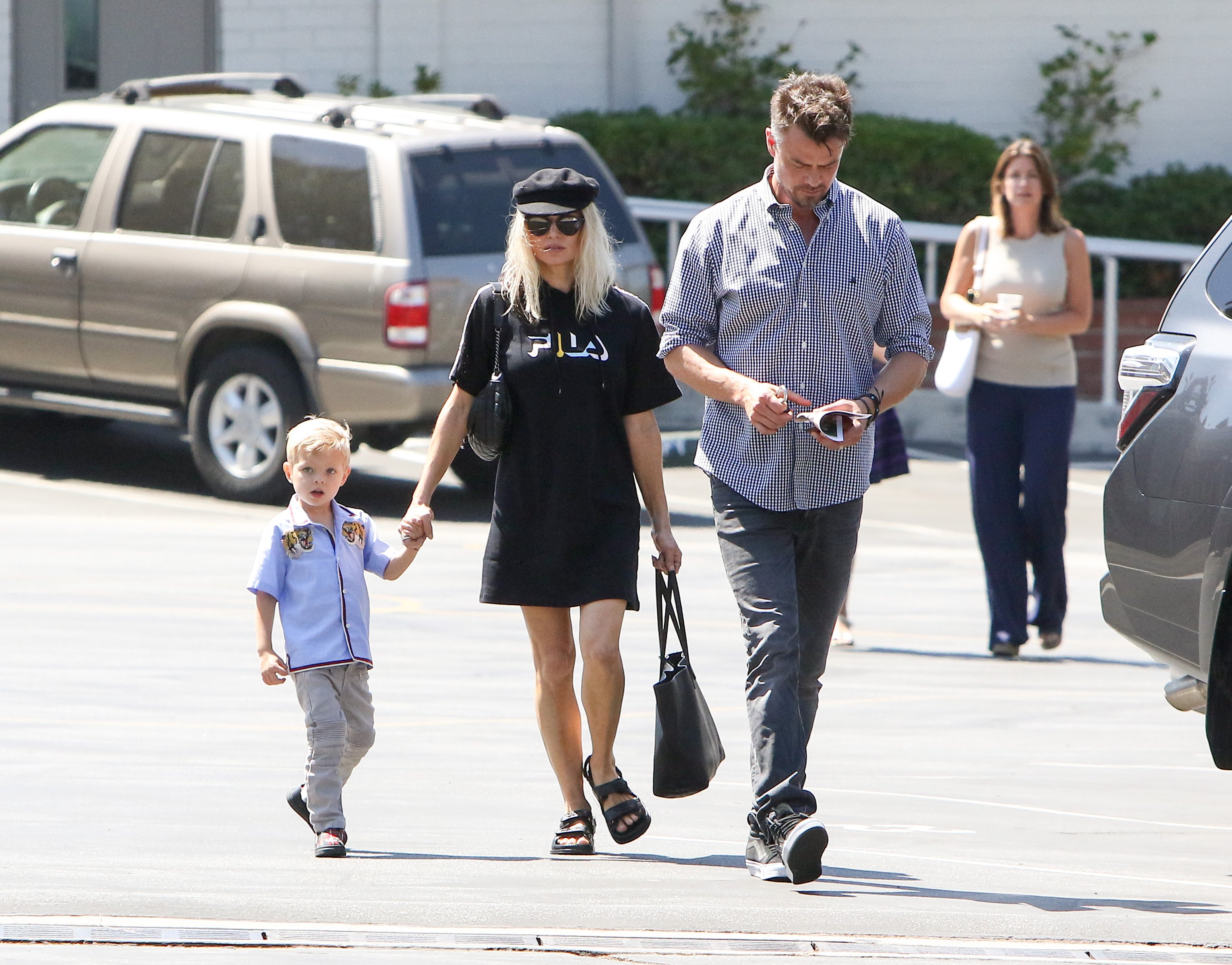 Fergie i Josh Duhamel sa sinom u lipnju 2017., kada su još u tajnosti držali informaciju da su se razveli