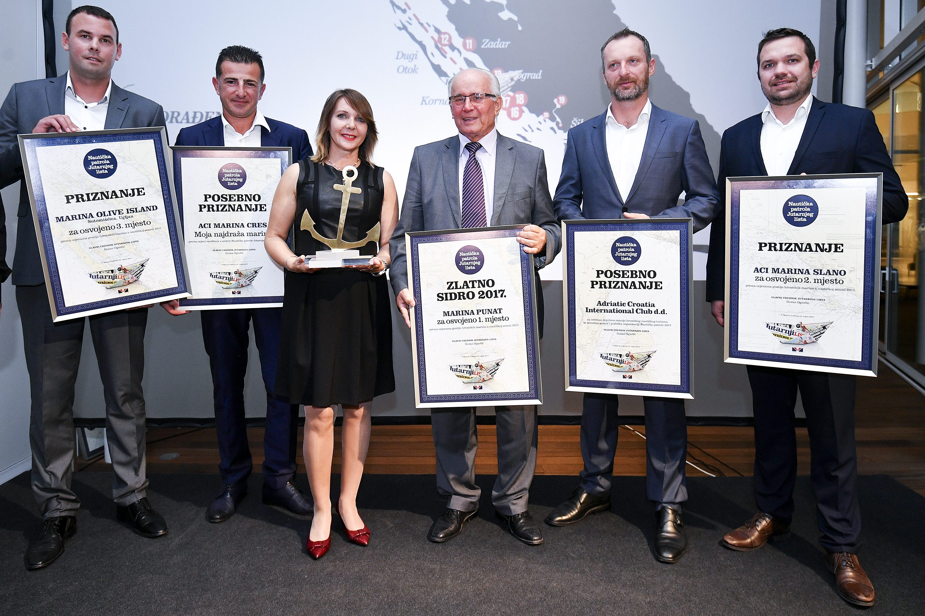Dobitnici nagrada 'Zlatno Sidro' kao rezultat projekta Nautička patrola Jutarnjeg lista