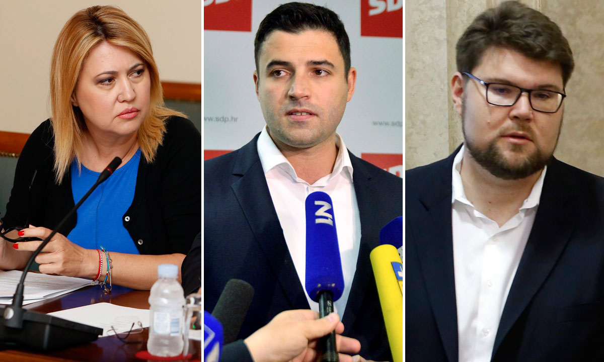 Milanka Opačić, Davor Bernardić, Peđa Grbin