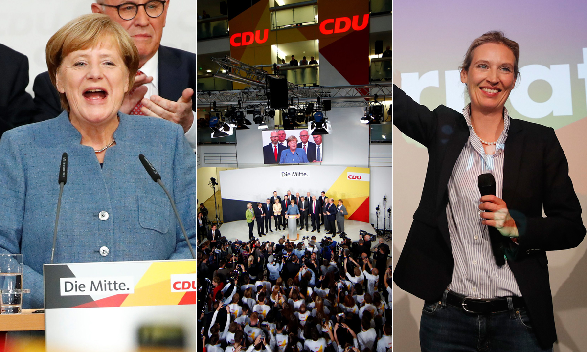 Angela Merkel i Alice Weidel