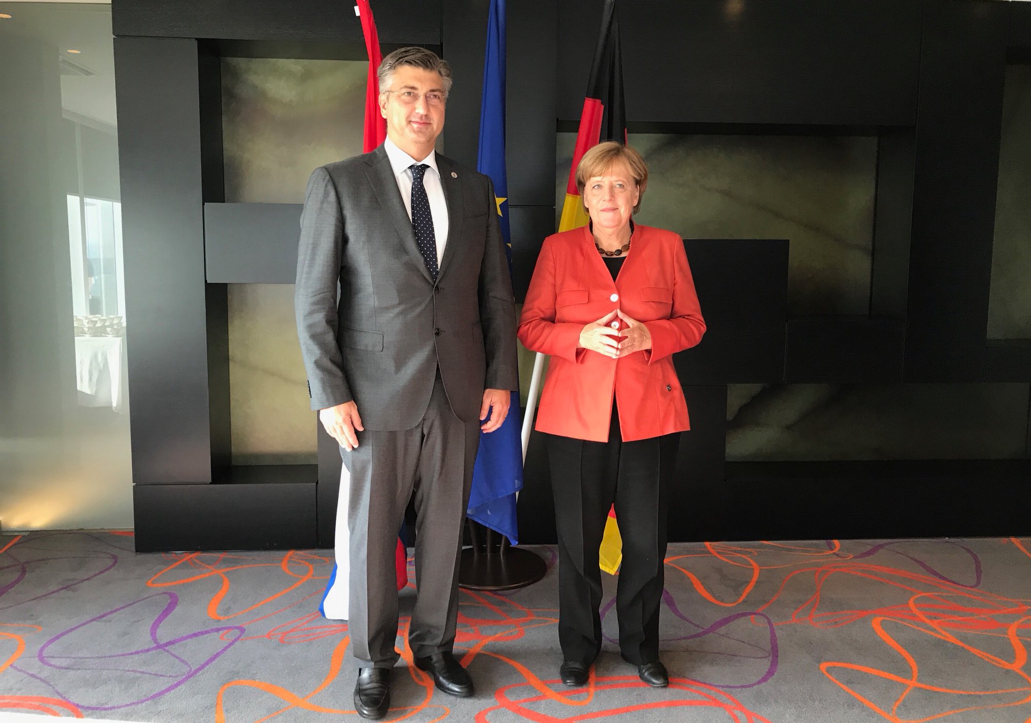 Andrej Plenković i Angela Merkel