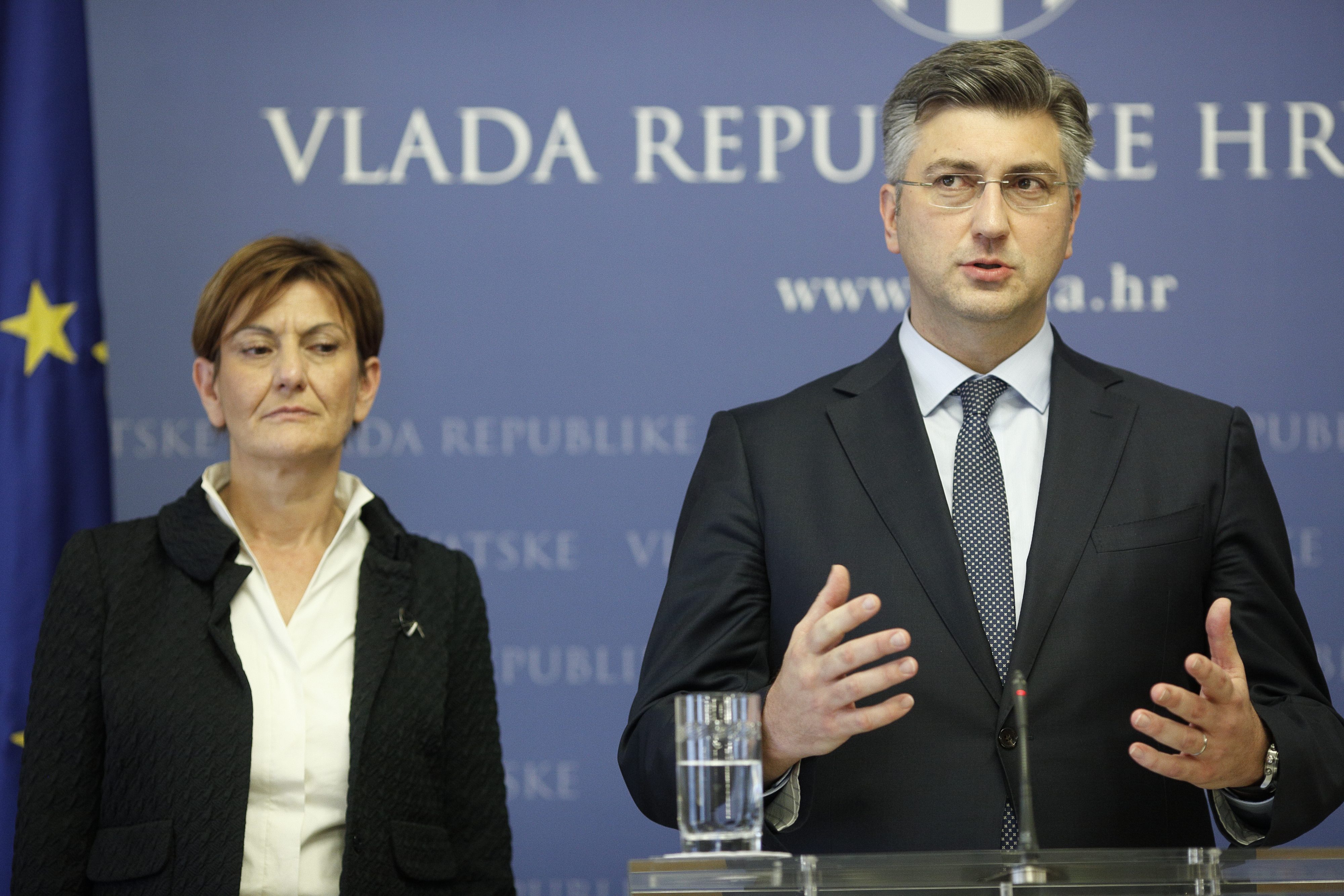 Martina Dalić i Andrej Plenković