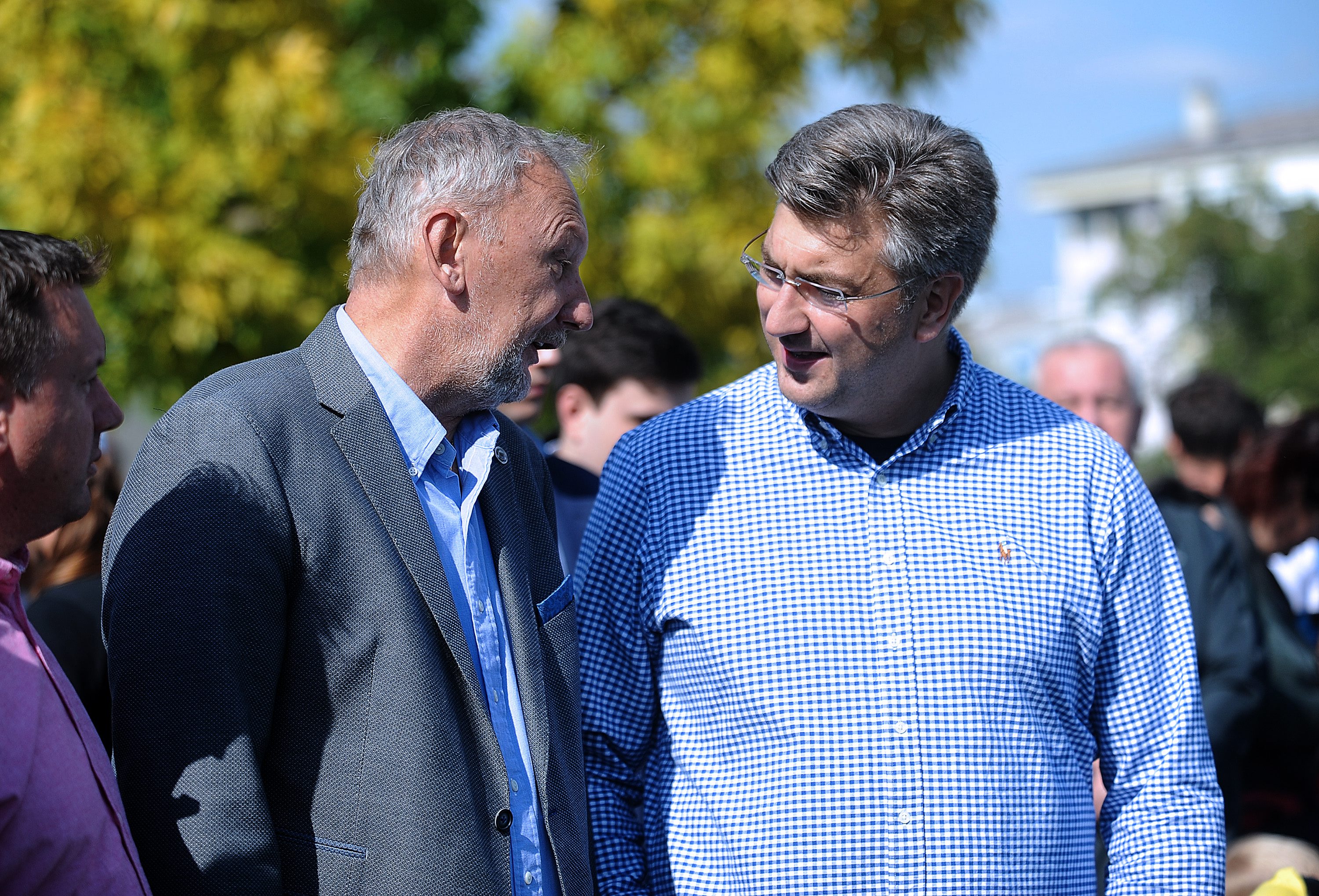 Andrej Plenković i Davor Božinović