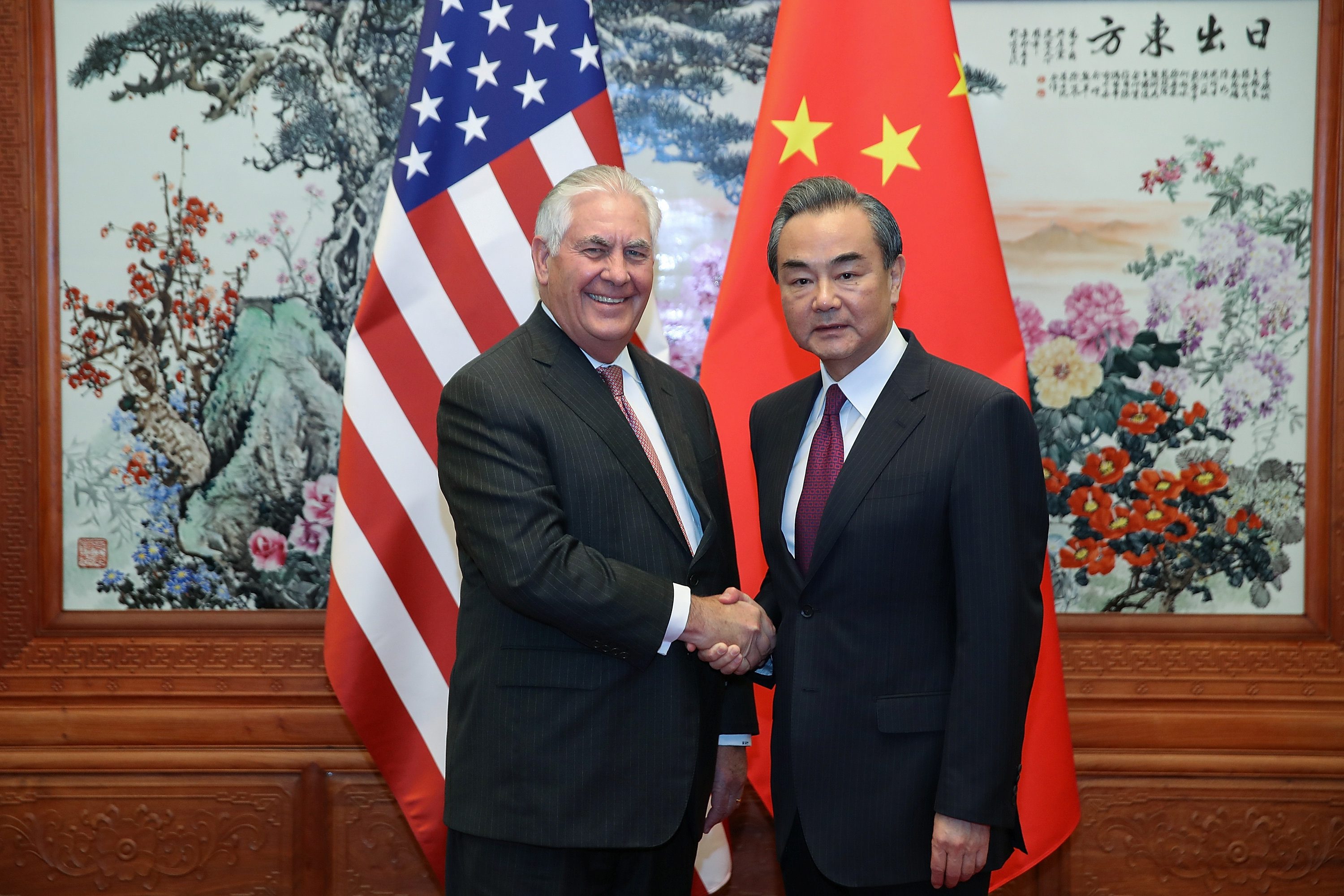 Rex Tillerson i Wang Yi