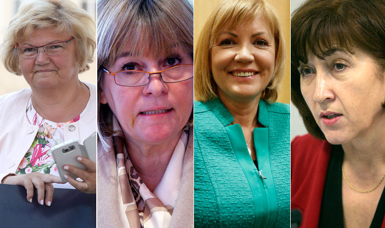 Nada Murganić, Dubravka Hrabar, Bernardica Juretić i Mila Jelavić