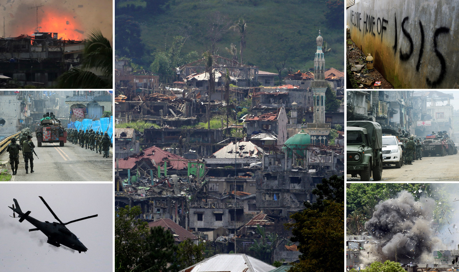 Grad Marawi u Filipinima nakon sto dana bitke islamističkih pobunjenika i filipinske vojske