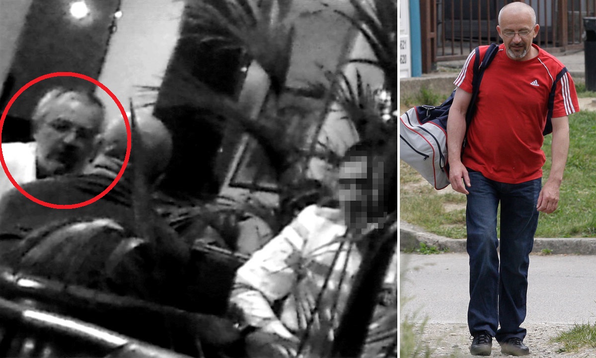 lijevo: snimka sastanka Zlatka Korpara s Vladom Rajićem (okrenut leđima) i Damirom Ivićem u hotelu u Buzinu u sklopu Uskokove akcije London