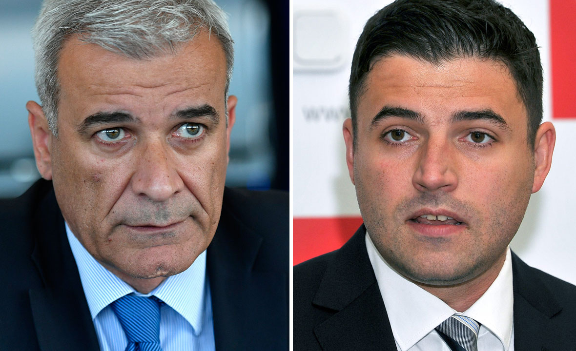 Ante Ramljak (lijevo) i Davor Bernardić (desno)
