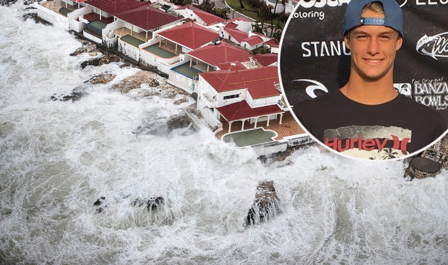 Val uragan Irma surfer Venezia