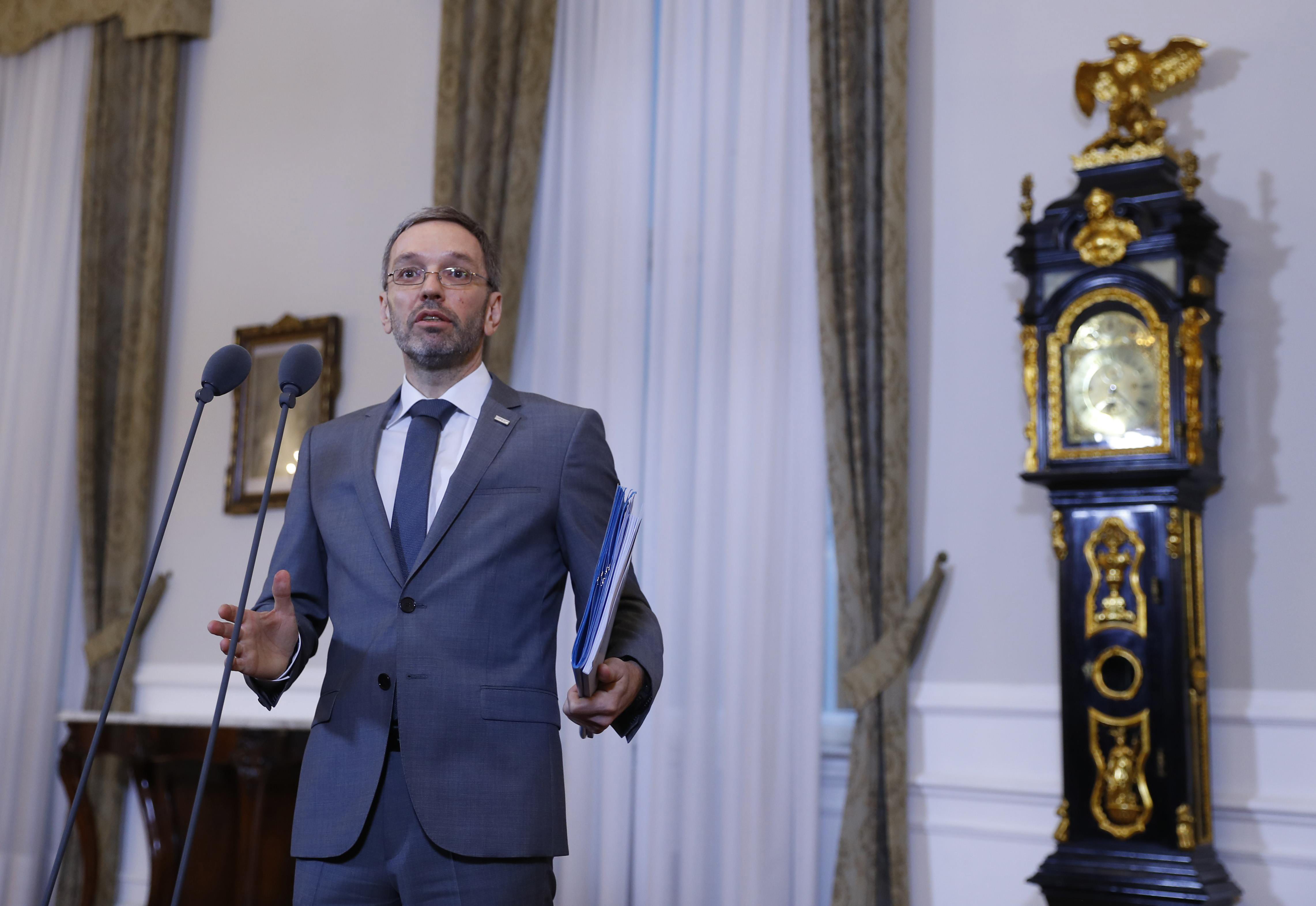 Austrijski ministar unutarnjih poslova Herbert Kickl 