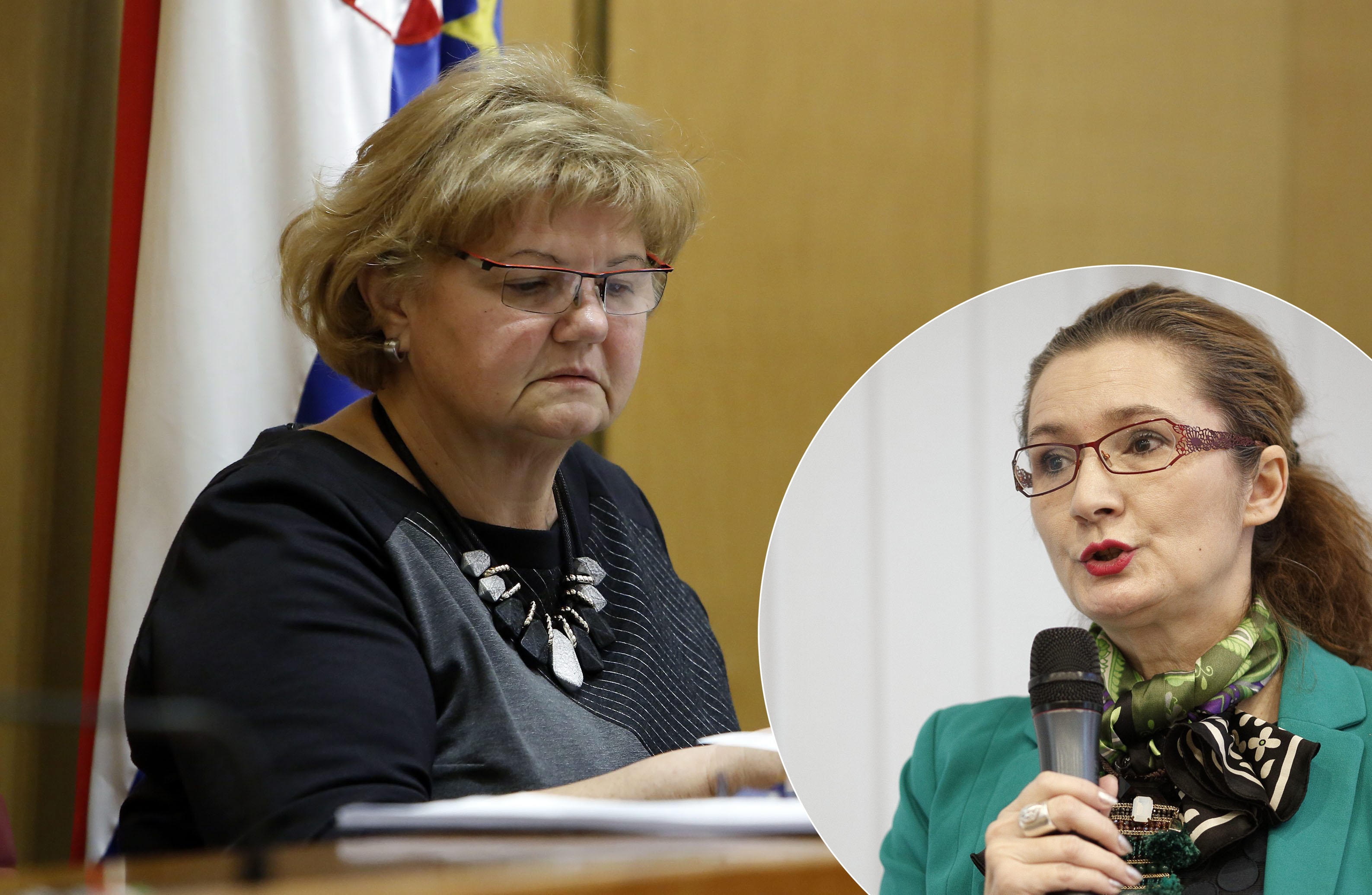 Nada Murganić i Višnja Ljubičić (u krugu)