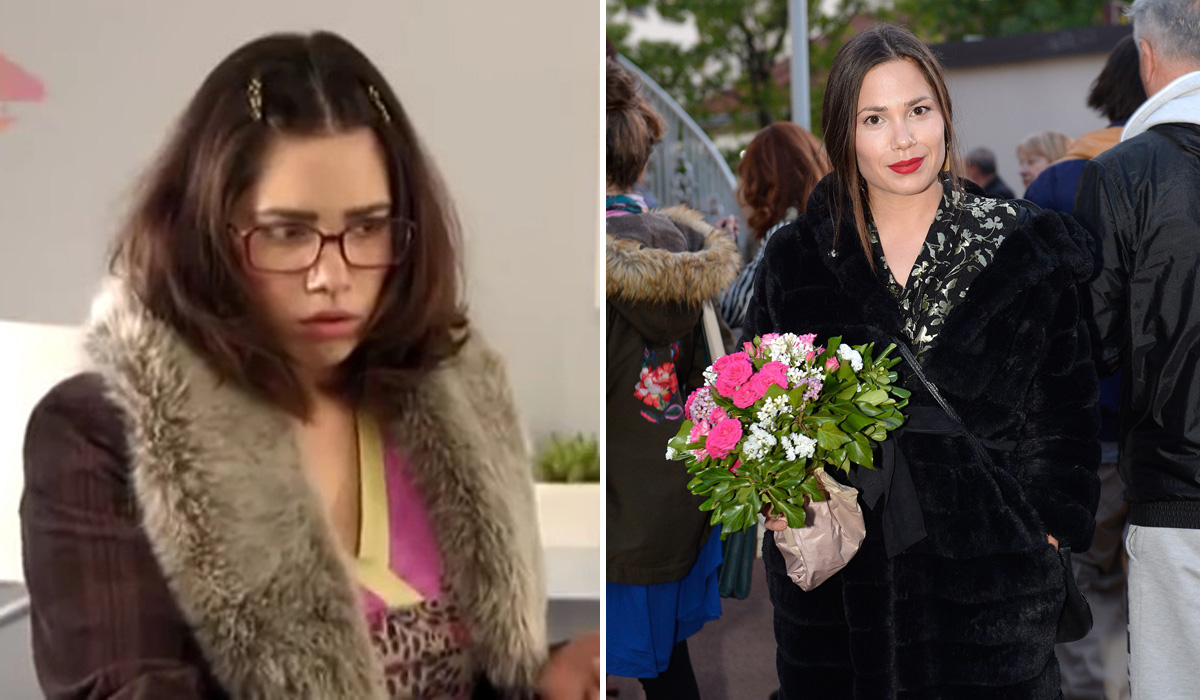 Glumica Lana Gojak lijevo 2007. godine u ulozi Nine, a desno 2017. godine na događaju