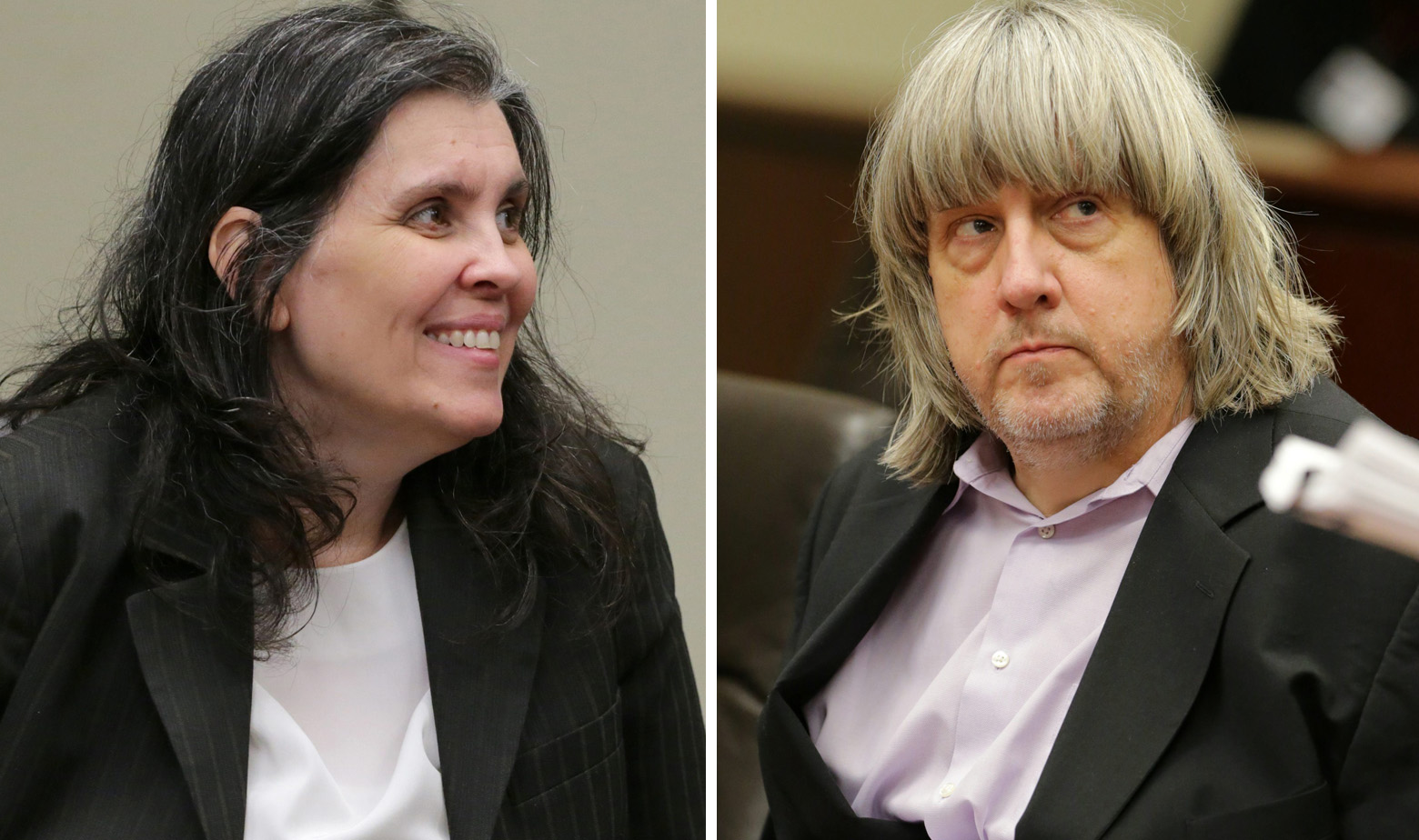 Louise i David Turpin na sudu