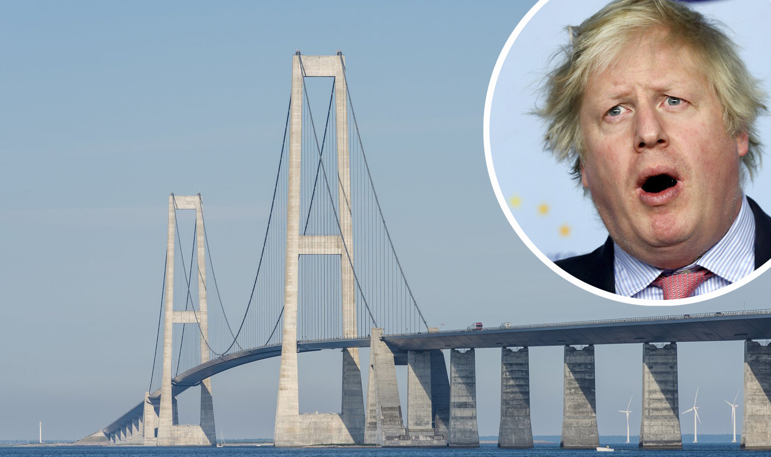 Most Great Belt u Danskoj i Boris Johnson u krugu 