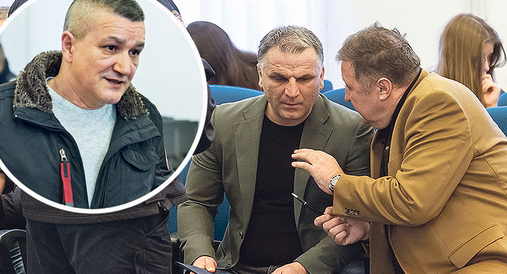 Ivan Tolić (u krugu) bio je desna ruka ubijenog Stipana Ivića kojeg je lani u svibnju  ispred narodnjačkog kluba Element u Španskom ubio Mirko Marić (desno)