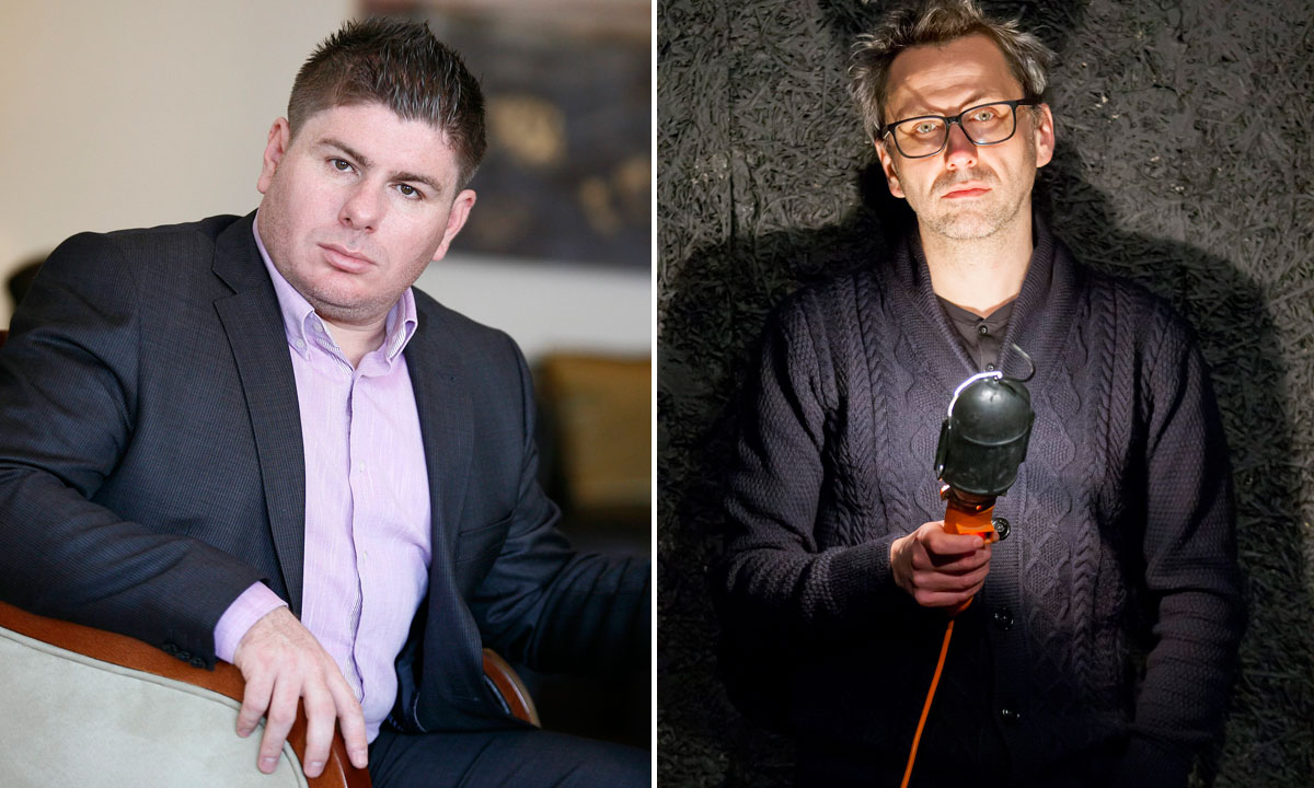 Velimir Bujanec i Oliver Frljić