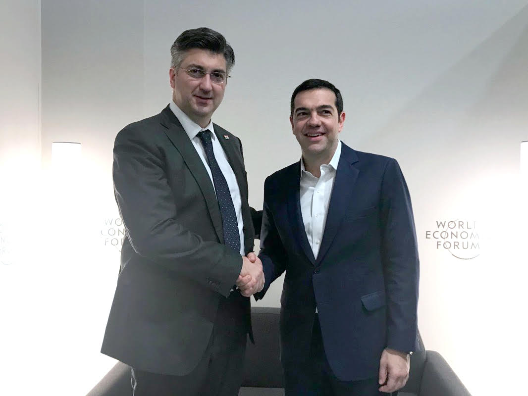 Premijer Plenković s grčkim premijerom Alexisom Tsiprasom
