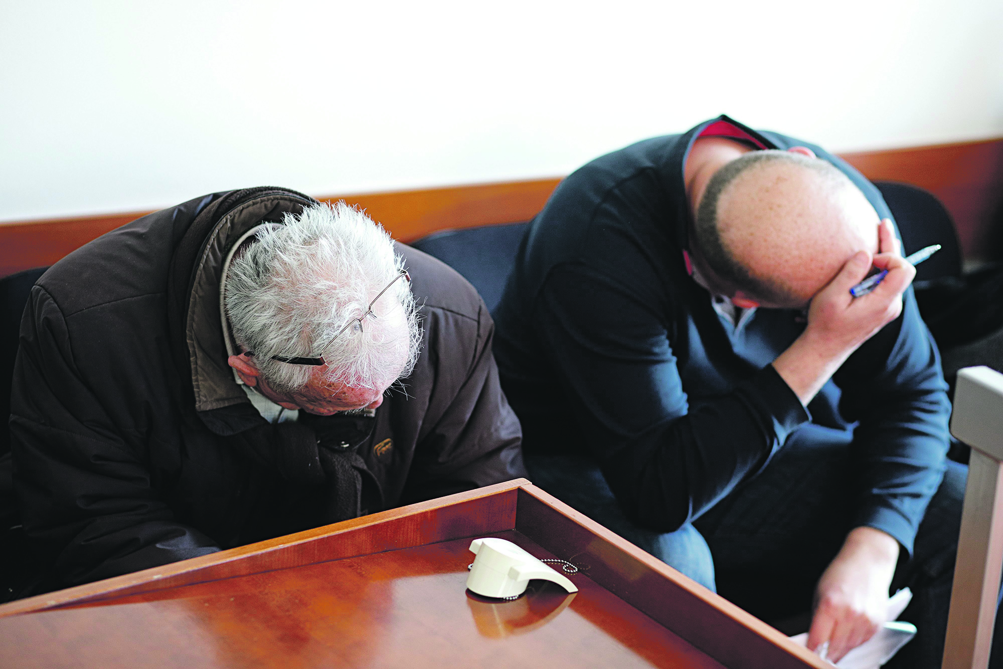 Na fotografiji: Branislav Brozicevic i Antun Milat na Opcinskom kaznenom sudu, 23.1.2018.