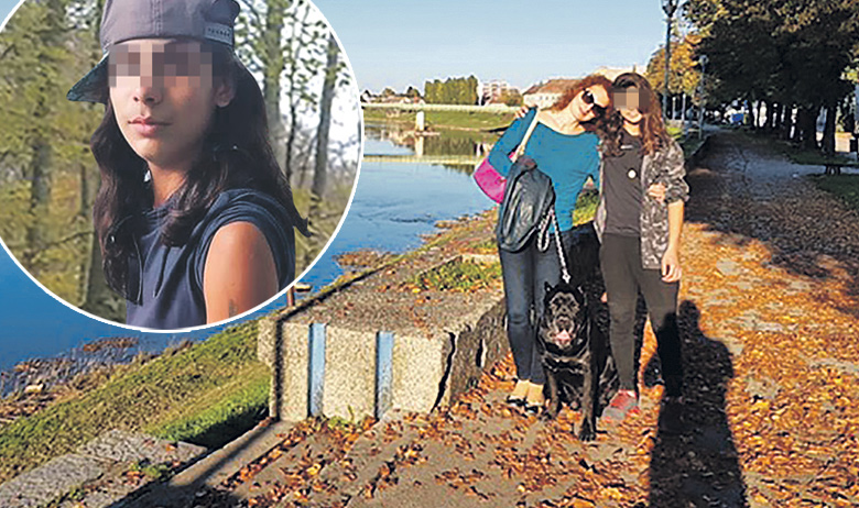 Liječnica Tea i Ali u šetnji sa psom pokraj Kupe. Pomagala mu je učiti hrvatski jezik