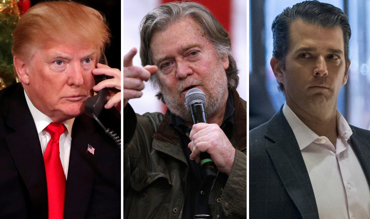 Donald Trump, Steve Bannon, Donald Trump Junior