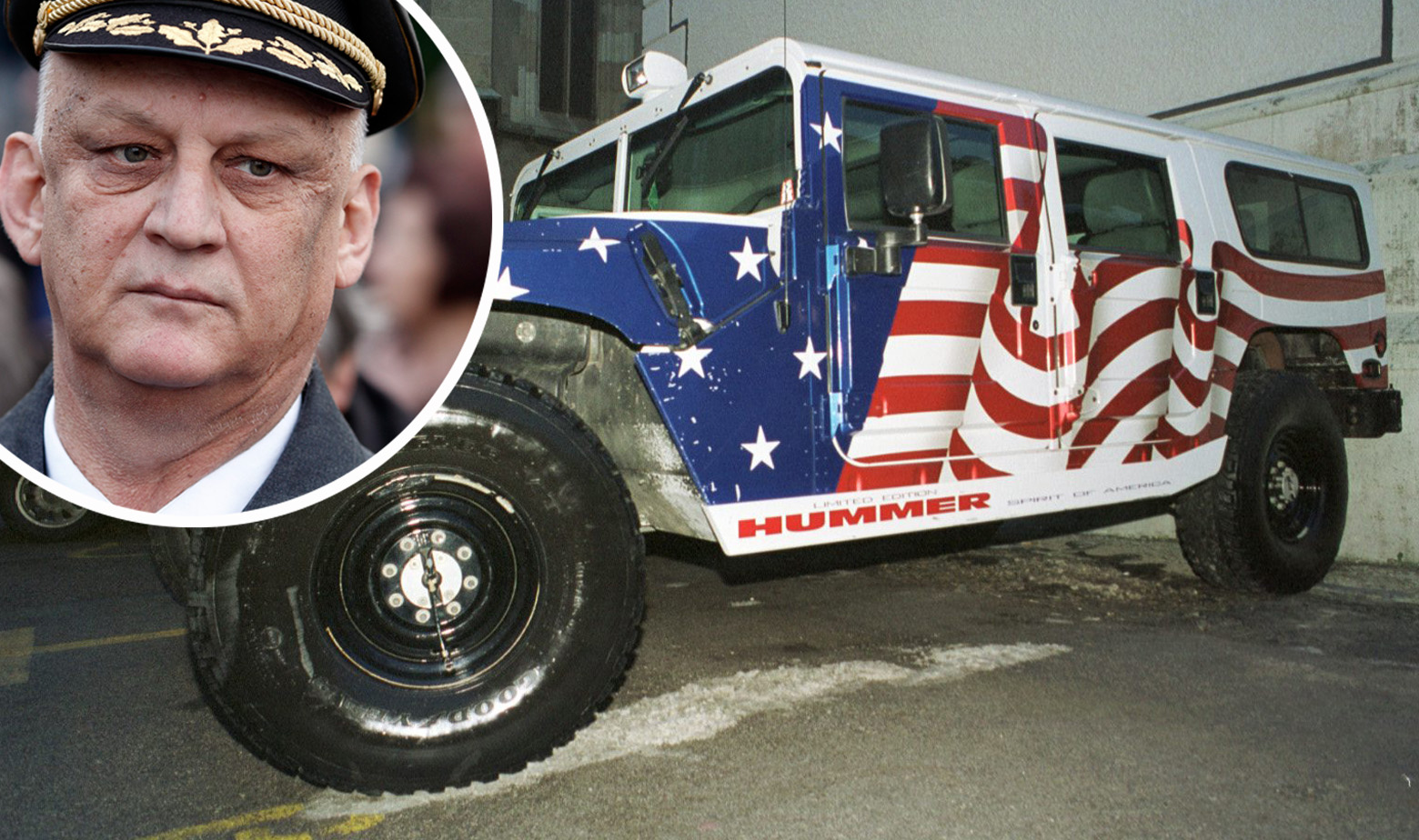 Ljubo Ćesić Rojs i njegov američki terenac Hummer