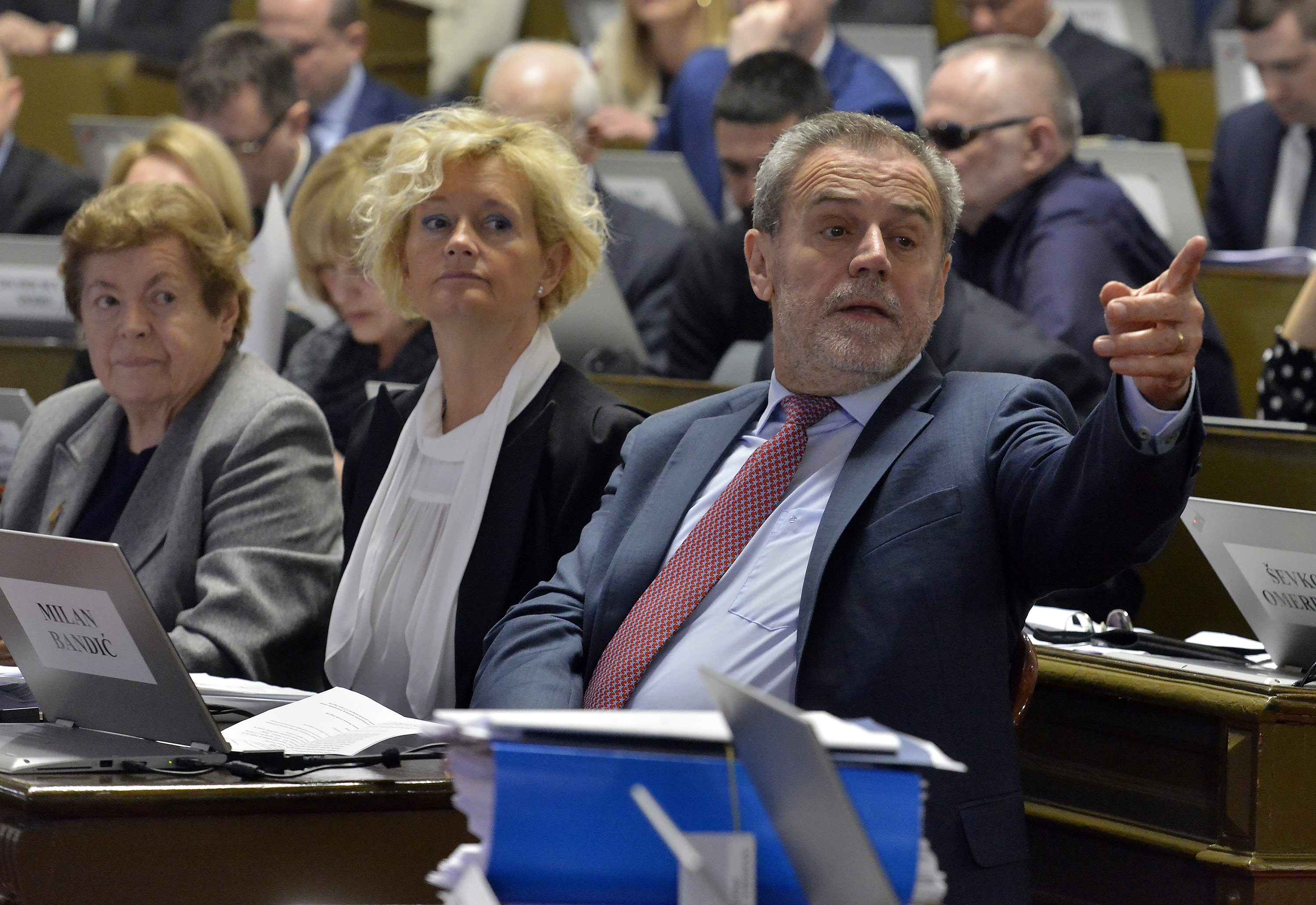 Milan Bandić na sjednici Skupštine Grada Zagreba