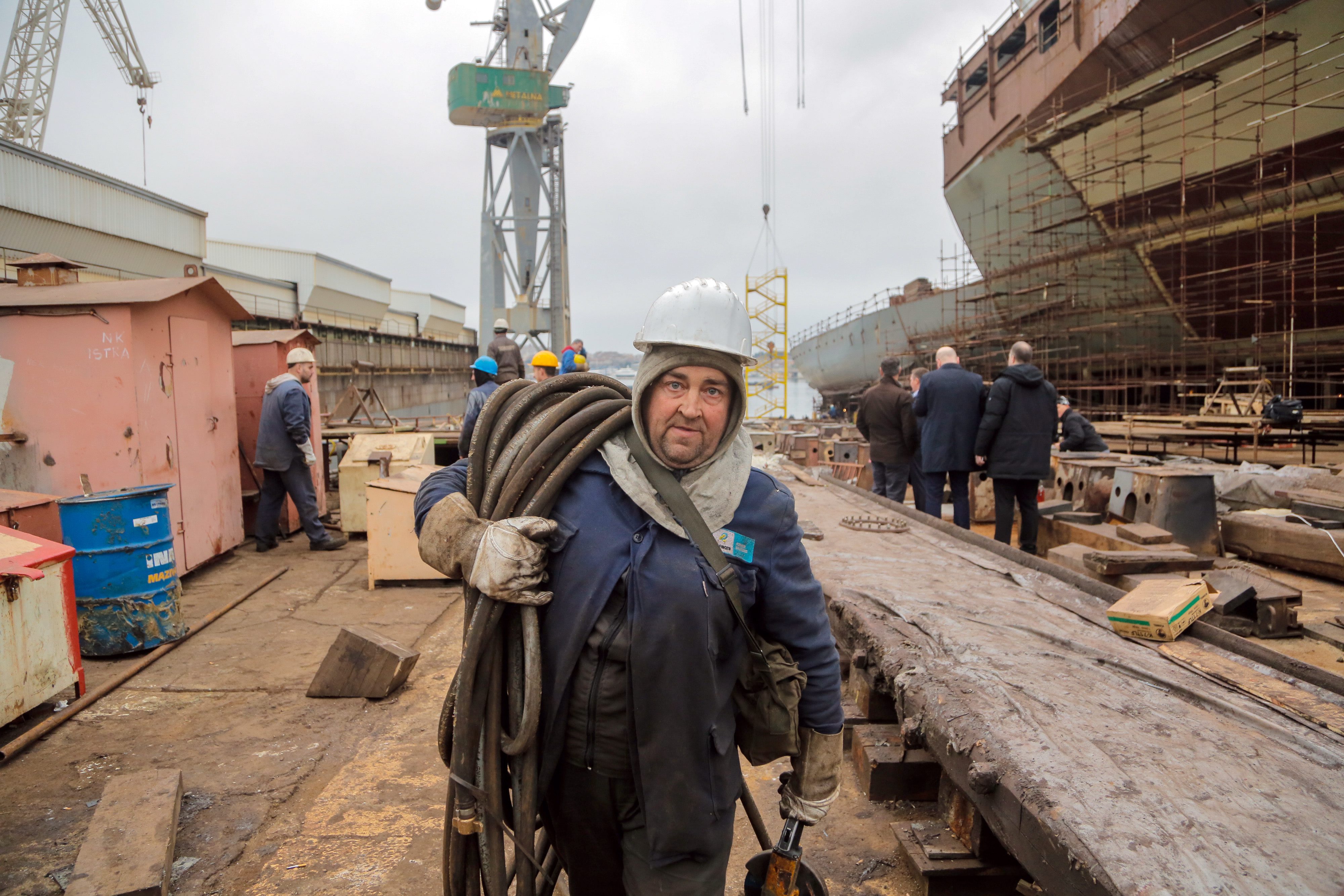 Radnik u škveru Uljanik