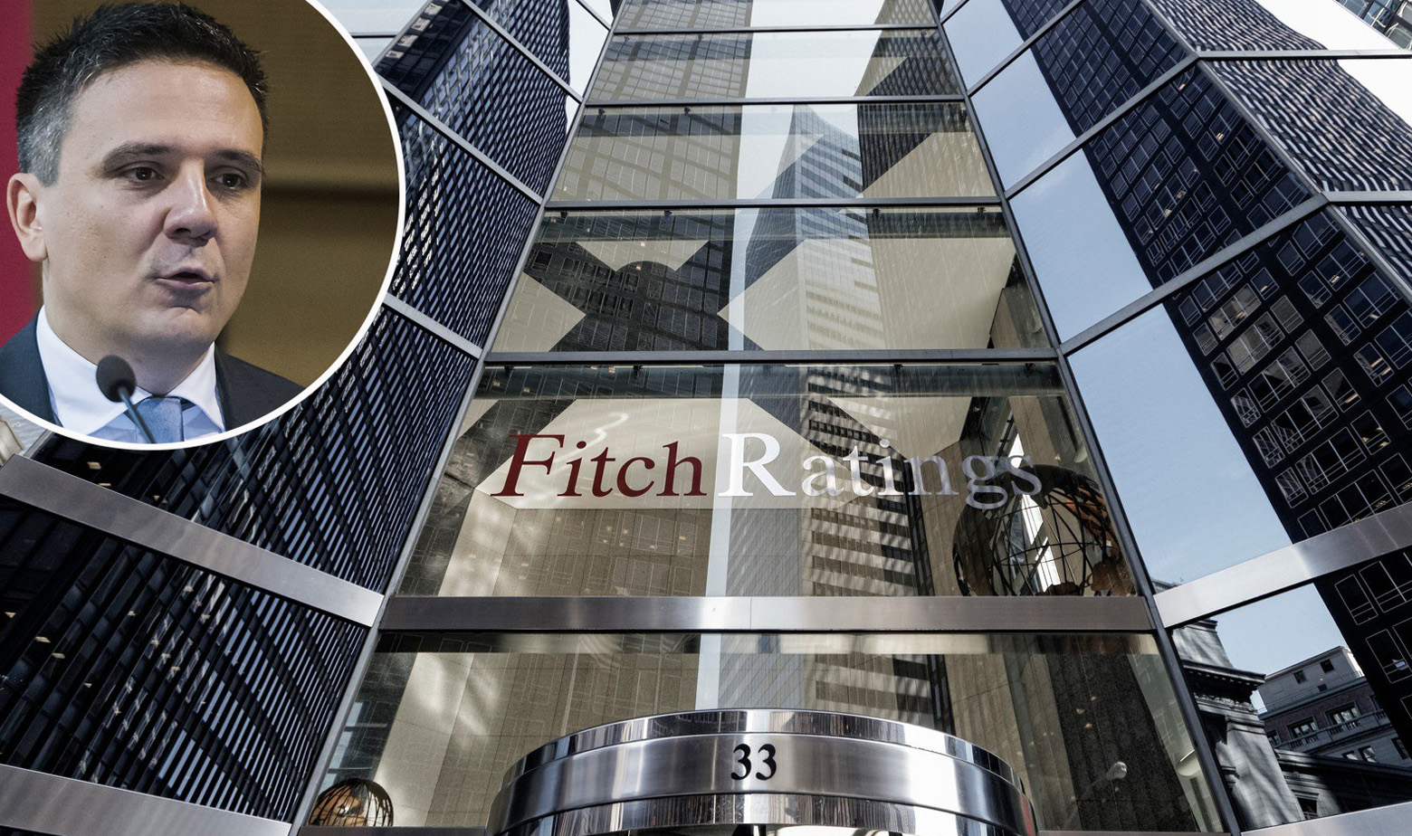 Zgrada kreditne agencije Fitch i Hrvoje Stojić u krugu