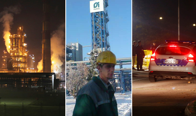 Na fotografiji: Rafinerija u Bosanskom Brodu i Ljubo Patković 