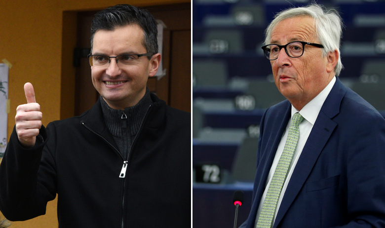 Marjan Šarec, Jean-Claude Juncker