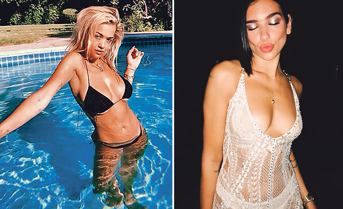 Rita Ora (lijevo) i Dua LIpa (desno)
