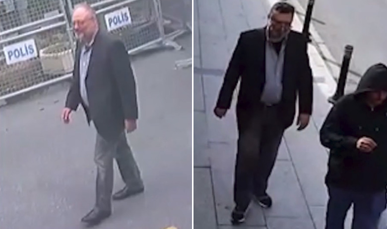 Lijevo: Jamal Khashoggi, desno: Mustafa al-Madani u Khashoggijevoj odjeći