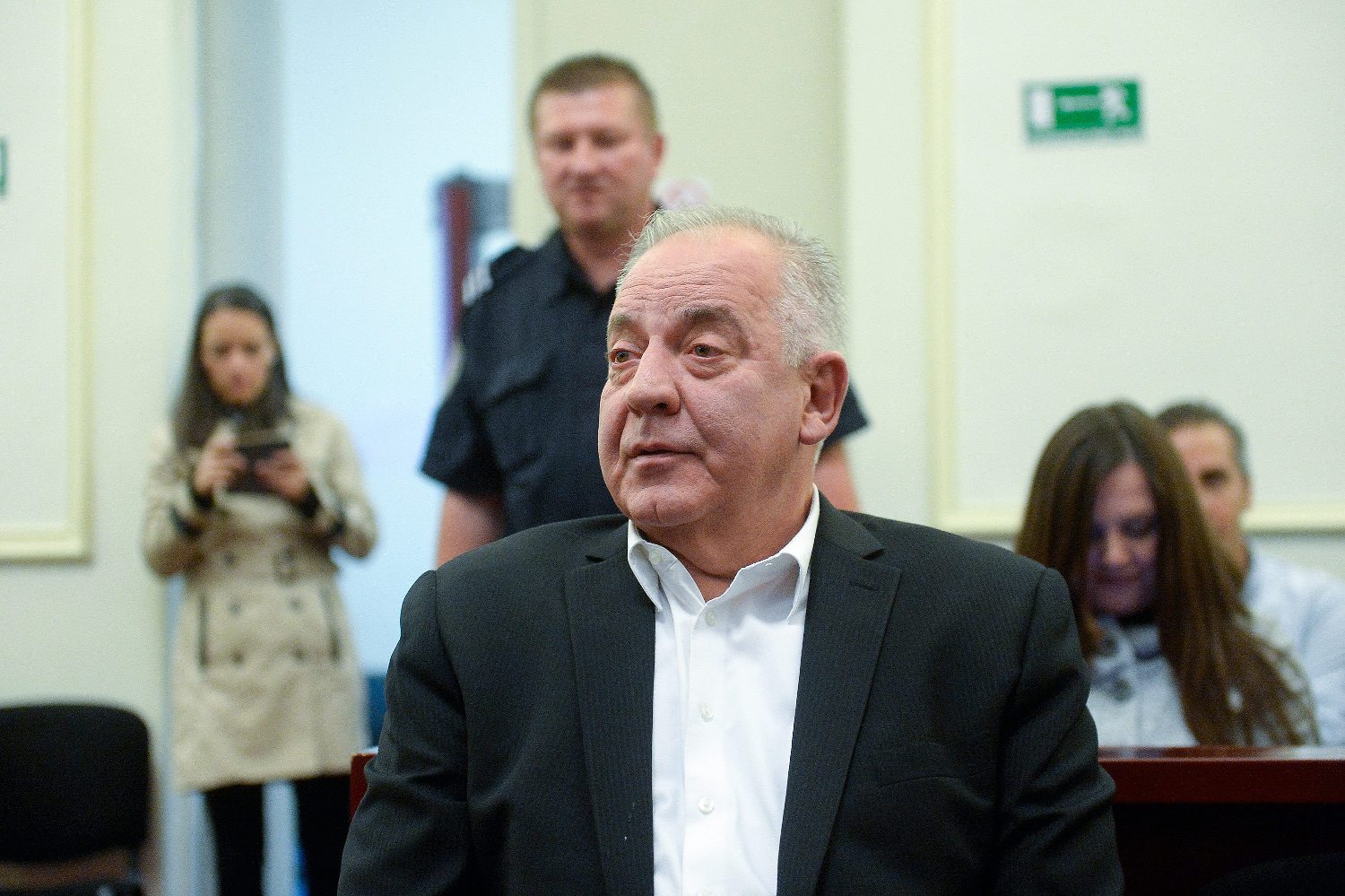 Ivo Sanader listening to the verdict