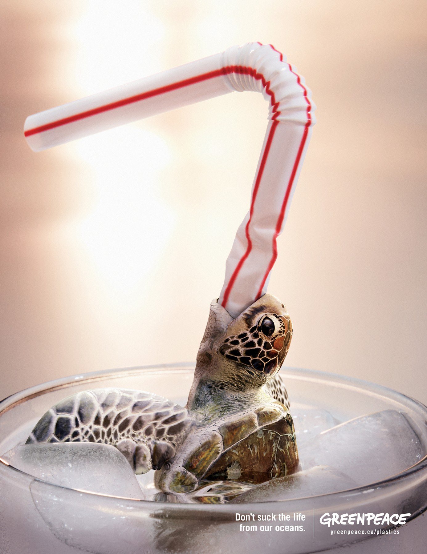 Ilustracija: Greenpeaceova kampanja protiv bacanja plastičnog otpada