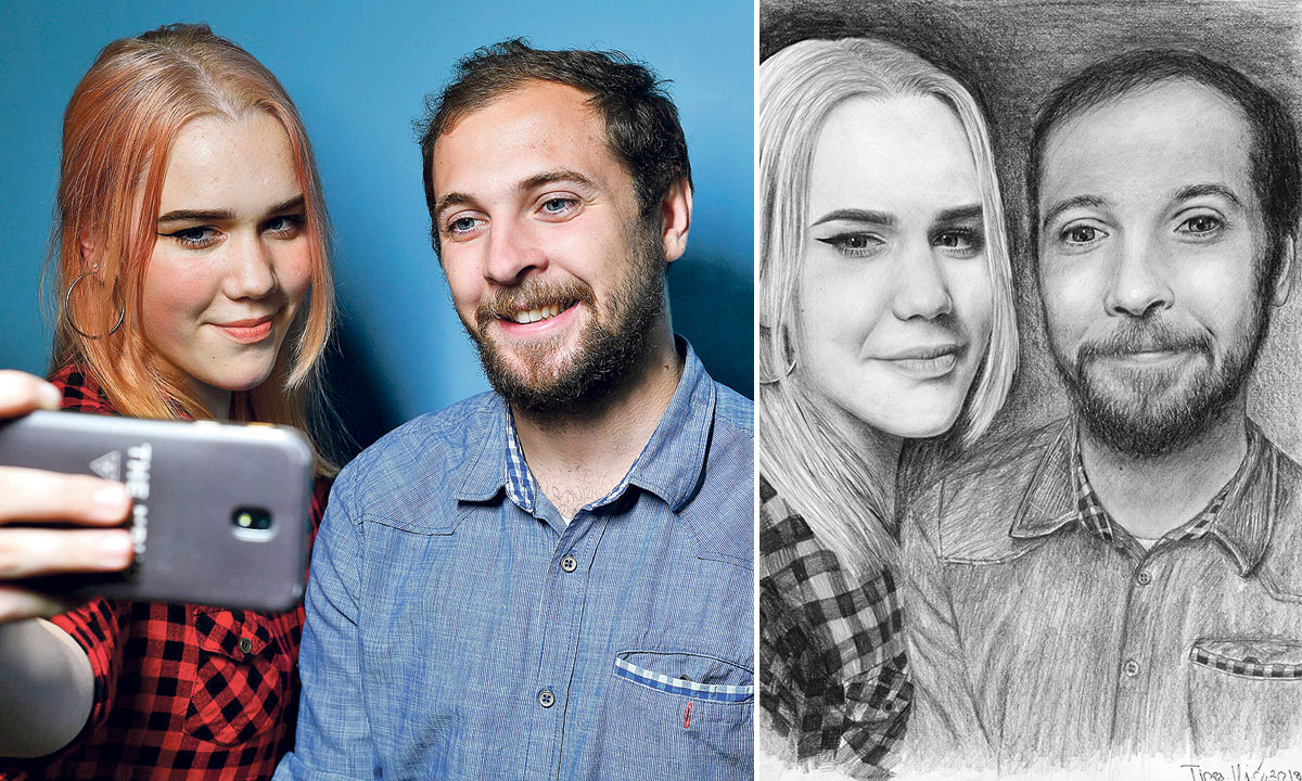 lijevo: Tina Ilić (16) fotografirala se s novinarom Jutarnjeg Matijom Boltižarom; desno: Na slici za Jutarnji radila je dva tjedna. Iako je popularna u školi, zbog ove slike imala je, kaže, tremu