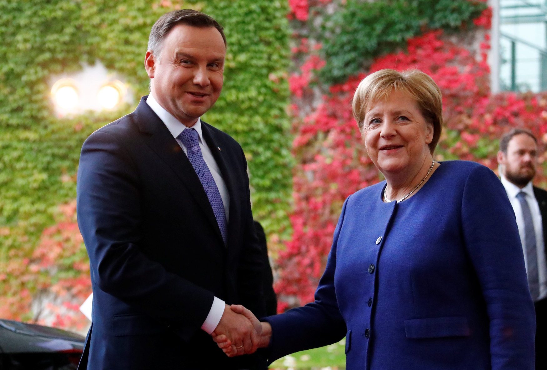 Andrzej Duda i Angela Merkel