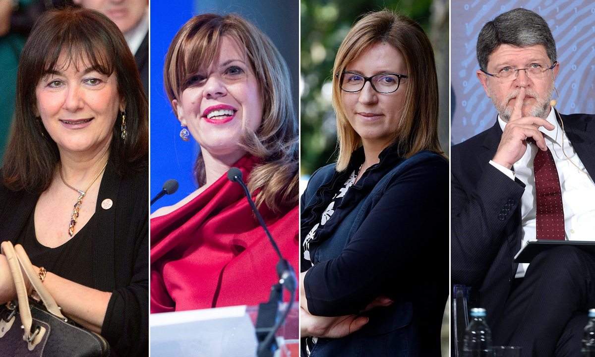 Dubravka Šuica, Biljana Borzan, Ivana Maletić i Tonino Picula