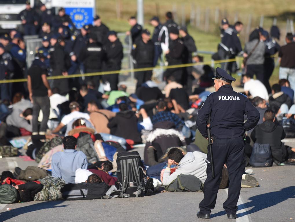 Migranti na graničnom prijelazu Maljevac
