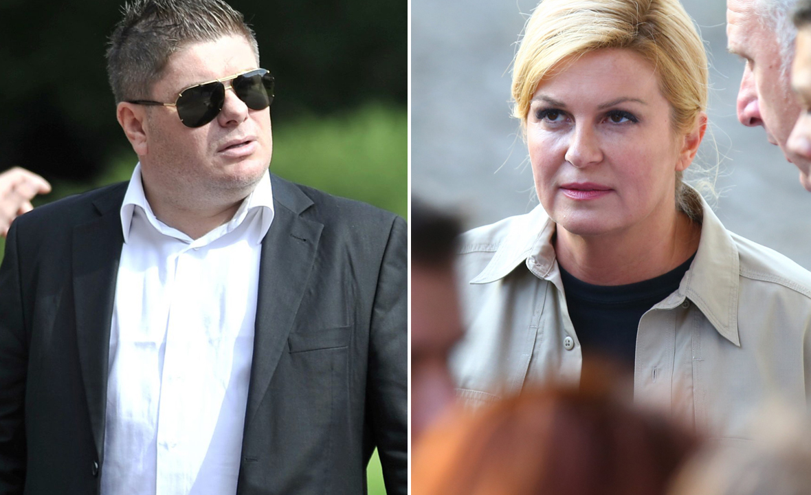 Velimir Bujanec (lijevo) i Kolinda Grabar Kitarović (desno)