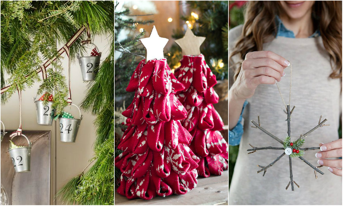 božićni ukrasi collage